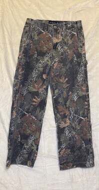 Abercrombie & Fitch Baggy Workwear Camo Carpenter Pants 28x28